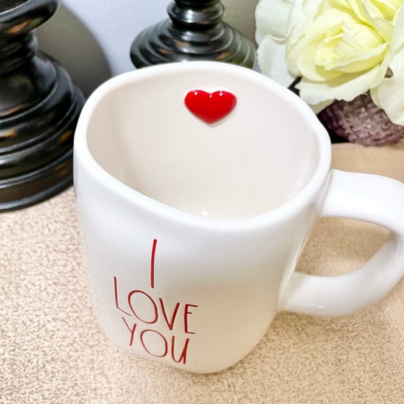 NEW Rae Dunn I LOVE YOU Ceramic Mug - Picture 2 of 4